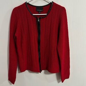 Cynthia Rowley wool blend zipper sweater Size Large very good condition